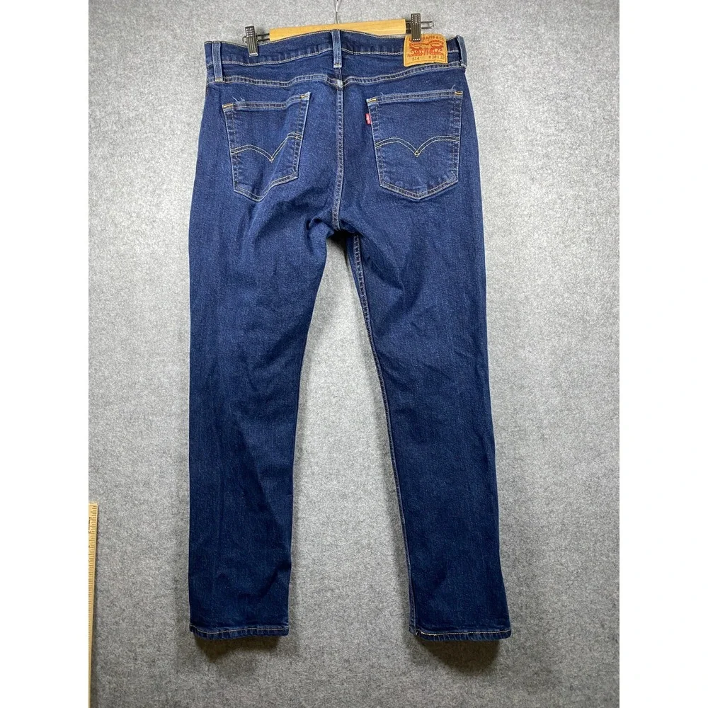 Levis 514 Straight Fit Jeans Mens 36x32 Dark Wash Blue Denim 00514-0927